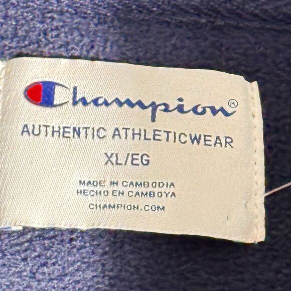 Champion Womens Sz XL Teal Sherpa Fleece Sweatshirt Top 1/4 Zip Athleticwear NWT - Picture 8 of 14